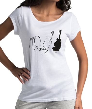 Kot z gitarą