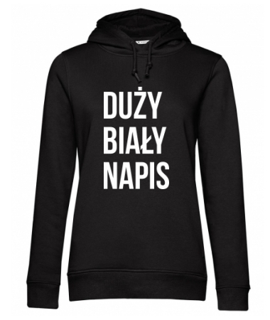 Duży BIAŁY napis
