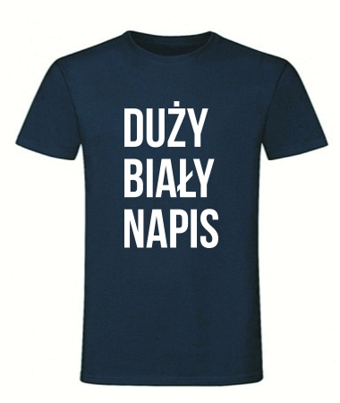 Duży BIAŁY napis